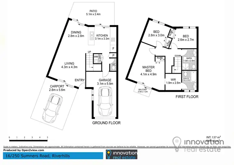 Floorplan of Homely townhouse listing, Unit 16/250 Sumners Rd, Riverhills QLD 4074