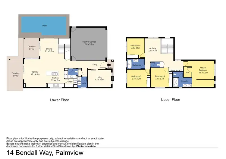Floorplan of Homely house listing, 14 Bendall Way, Palmview QLD 4553