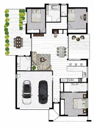 Floorplan of Homely house listing, 18 Myrtle Pl, Mountain Creek QLD 4557