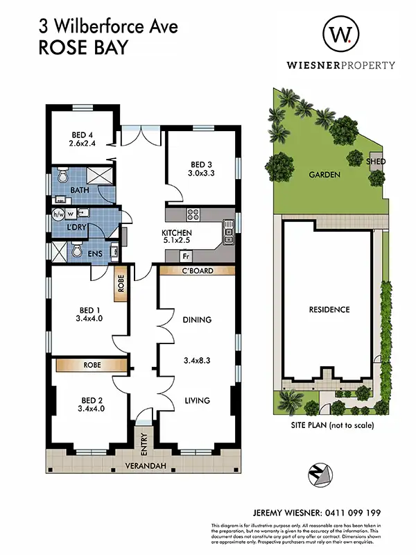 Floorplan of Homely house listing, 3 Wilberforce Ave, Rose Bay NSW 2029