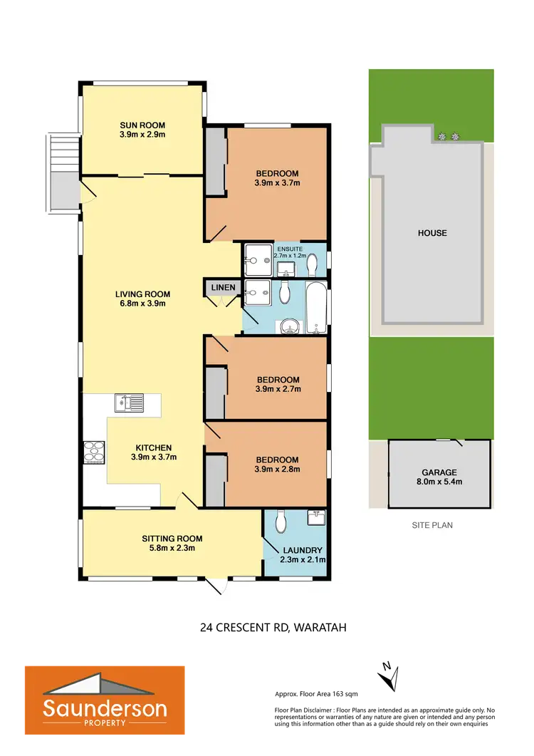 Floorplan of Homely house listing, 24 Crescent Rd, Waratah NSW 2298