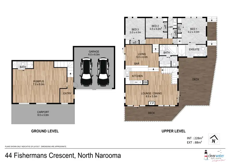 Floorplan of Homely house listing, 44 Fishermans Cres, North Narooma NSW 2546