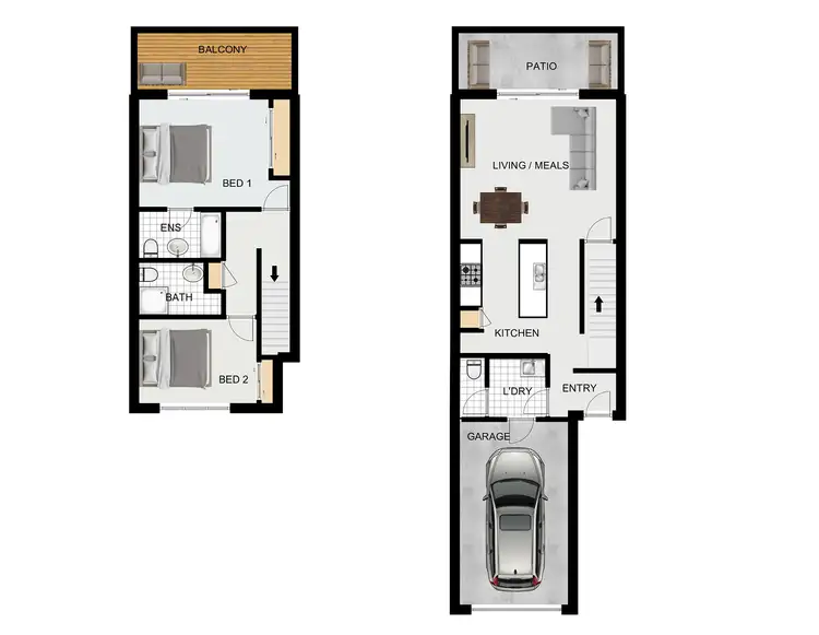 Floorplan of Homely townhouse listing, Unit 53/336 King Ave, Durack QLD 4077