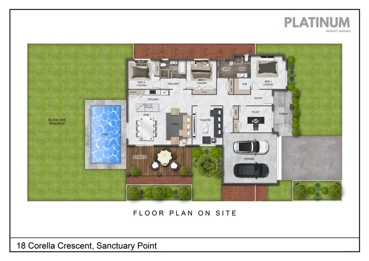 Floorplan of Homely house listing, 18 Corella Cres, Sanctuary Point NSW 2540