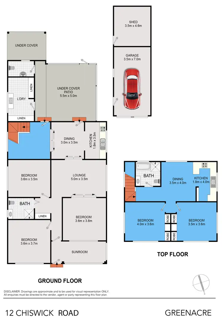 Floorplan of Homely house listing, 12 Chiswick Rd, Greenacre NSW 2190