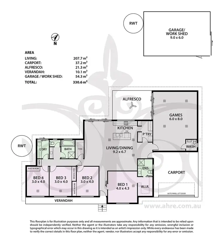 Floorplan of Homely house listing, 4 Daylesford Ct, Mount Barker SA 5251