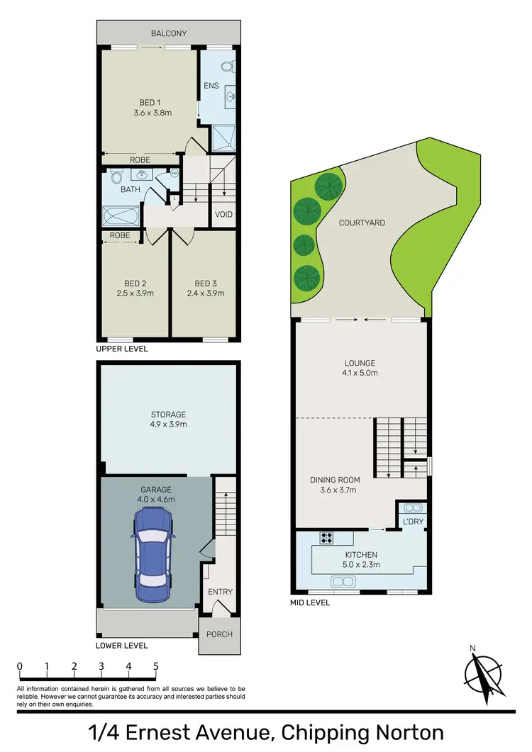 Floorplan of Homely townhouse listing, Unit 1/4 Ernest Ave, Chipping Norton NSW 2170