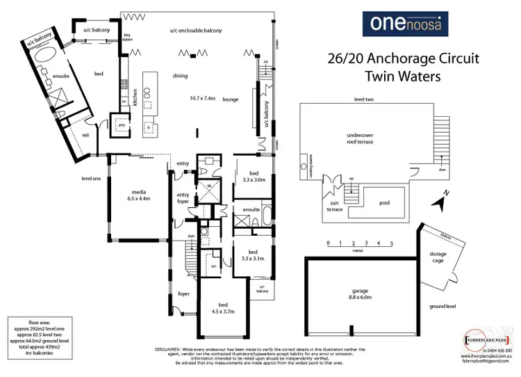 Floorplan of Homely apartment listing, Unit 26/20 Anchorage Cct, Twin Waters QLD 4564