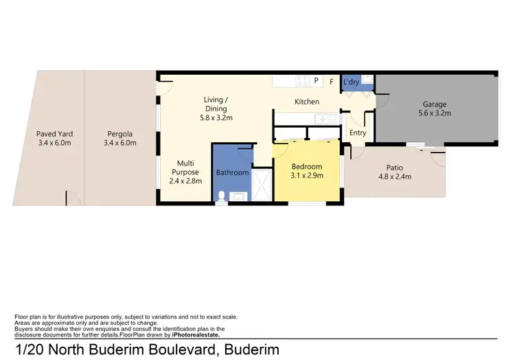 Floorplan of Homely unit listing, Unit 1/20 North Buderim Bvd, Buderim QLD 4556