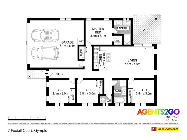 Floorplan of Homely house listing, 7 Foxtail Ct, Gympie QLD 4570