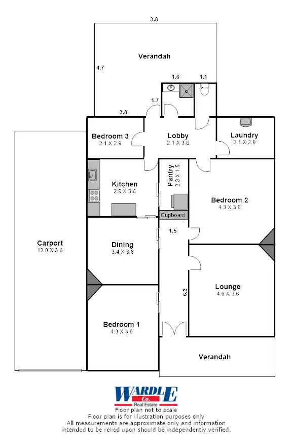 Floorplan of Homely house listing, 112 Ayr St, Jamestown SA 5491