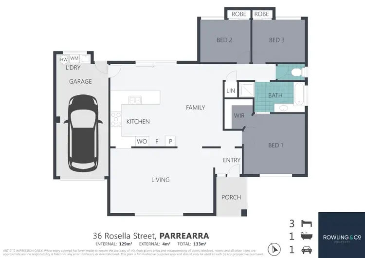 Floorplan of Homely house listing, 36 Rosella St, Parrearra QLD 4575