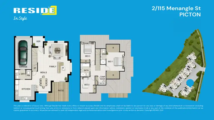 Floorplan of Homely townhouse listing, 2 / 115 Menangle St, Picton NSW 2571