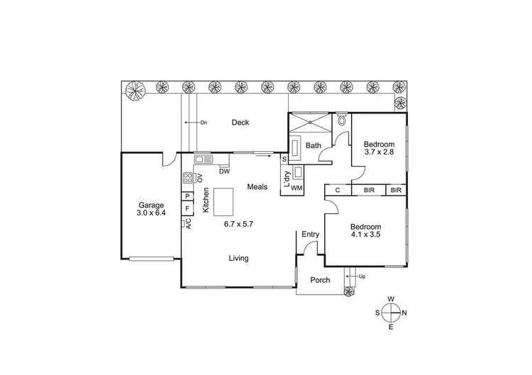 Floorplan of Homely unit listing, Unit 1/18 Second St, Black Rock VIC 3193