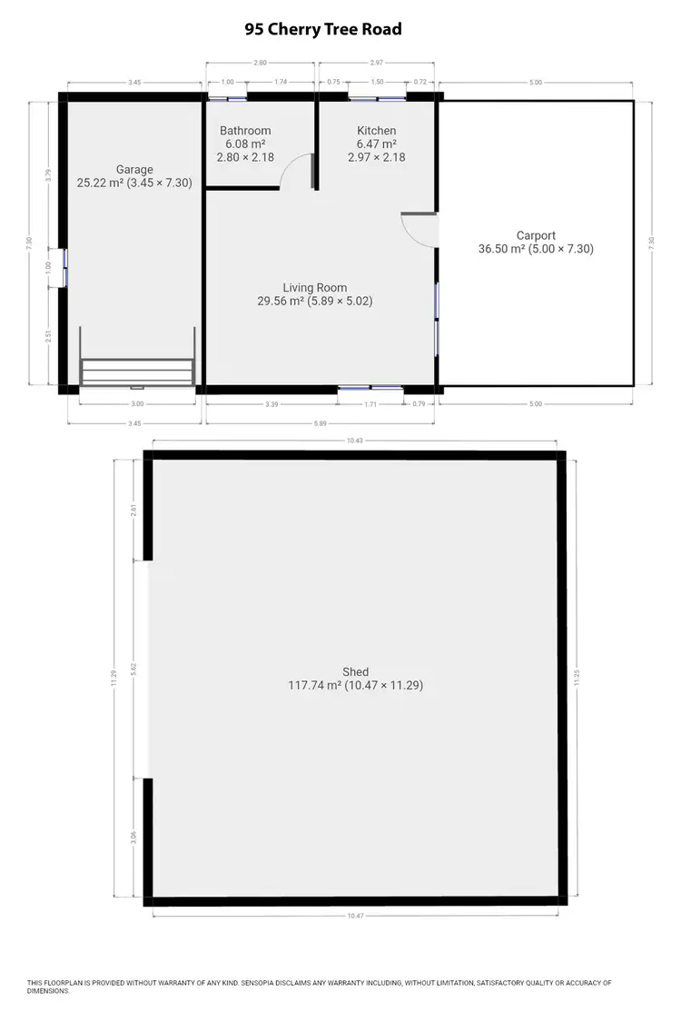 Floorplan of Homely rural property listing, 95 Cherry Tree Road, Kanigan QLD 4570