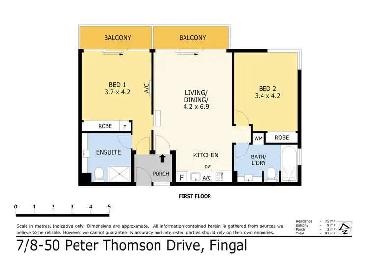 Floorplan of Homely apartment listing, 7 & 8/50 Peter Thomson Drive, Fingal VIC 3939
