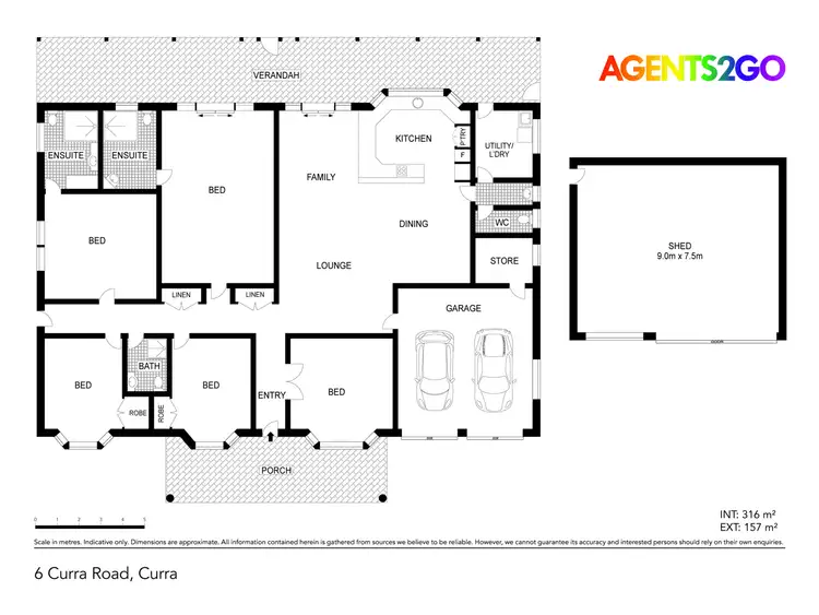 Floorplan of Homely house listing, 6 Curra Rd, Curra QLD 4570