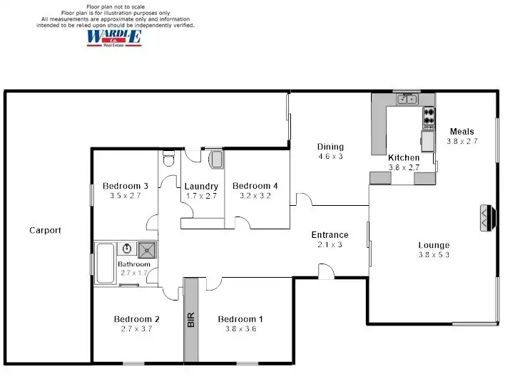 Floorplan of Homely house listing, 36 Stuart Street, Melrose SA 5483