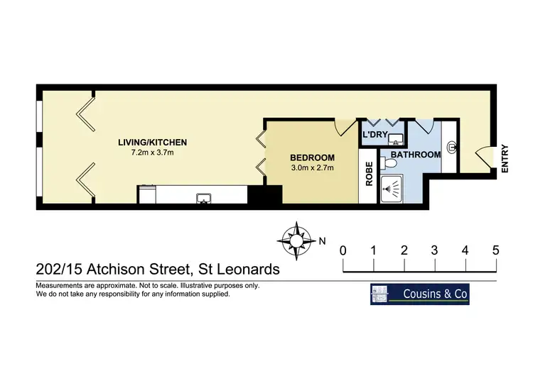 Floorplan of Homely apartment listing, 202/15 Atchison Street, St Leonards NSW 2065