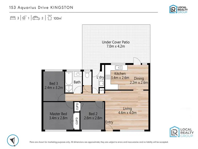 Floorplan of Homely house listing, 153A Aquarius Dr, Kingston QLD 4114