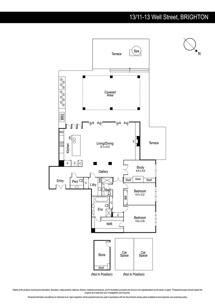 Floorplan of Homely apartment listing, 13/11-13 Well St, Brighton VIC 3186