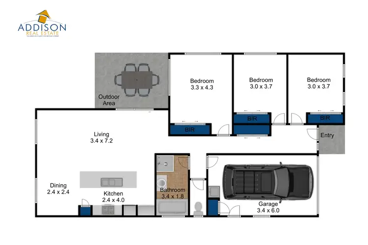 Floorplan of Homely house listing, 1 Glendonald Rd, Churchill VIC 3842