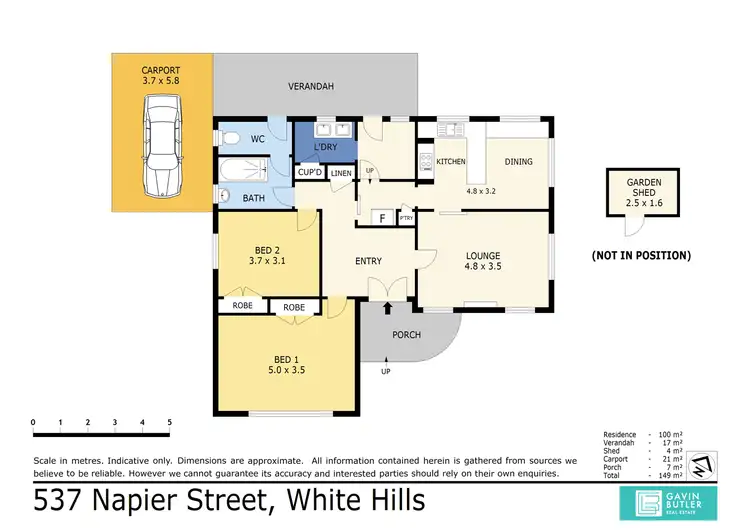 Floorplan of Homely house listing, 537 Napier St, White Hills VIC 3550
