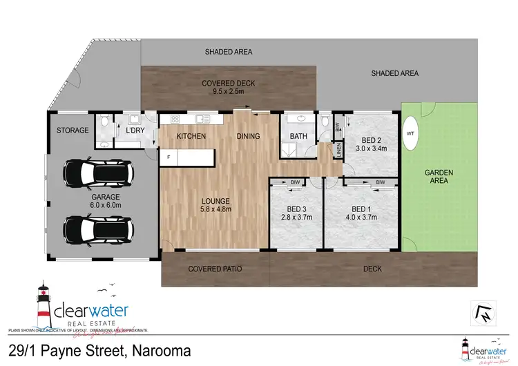 Floorplan of Homely villa listing, Unit 29/11 Payne St, Narooma NSW 2546