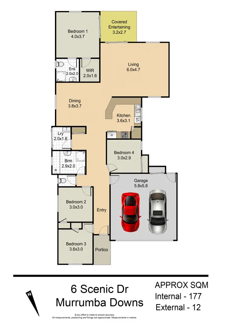 Floorplan of Homely house listing, 6 Scenic Dr, Murrumba Downs QLD 4503
