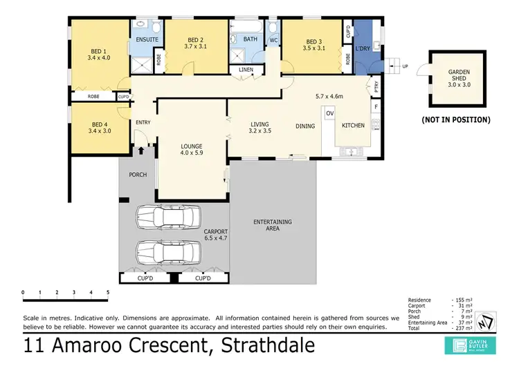 Floorplan of Homely house listing, 11 Amaroo Cres, Strathdale VIC 3550