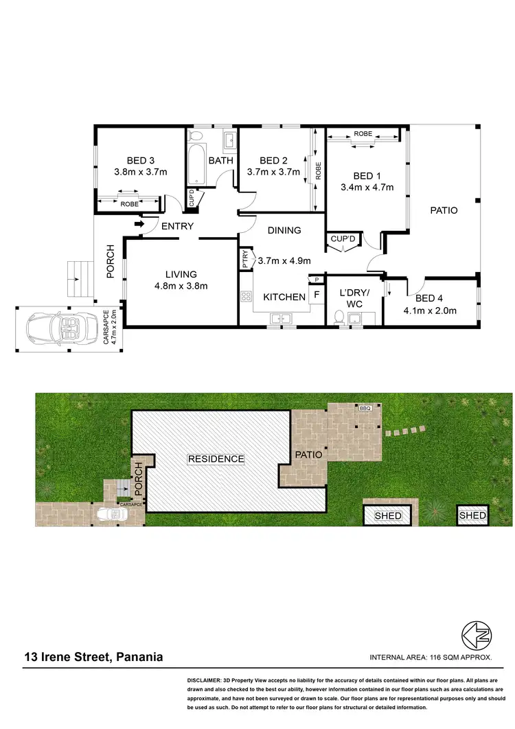 Floorplan of Homely house listing, 13 Irene St, Panania NSW 2213