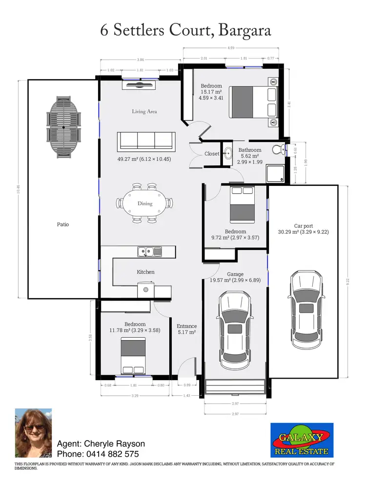Floorplan of Homely house listing, 6 Settlers Ct, Bargara QLD 4670