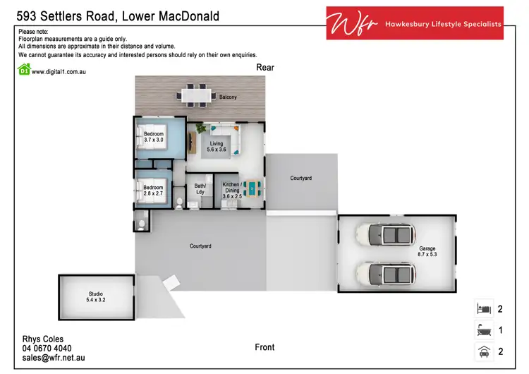 Floorplan of Homely house listing, 593 Settlers Rd, Lower Macdonald NSW 2775