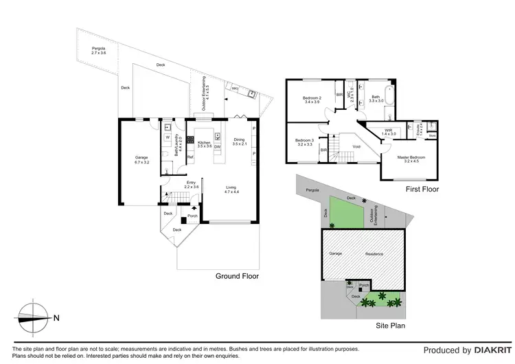 Floorplan of Homely townhouse listing, 2/72 Parkside Avenue, Keilor East VIC 3033