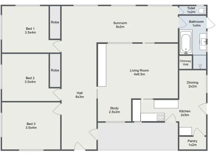 Floorplan of Homely rural property listing, 5657 Wollar Rd, Bylong NSW 2849