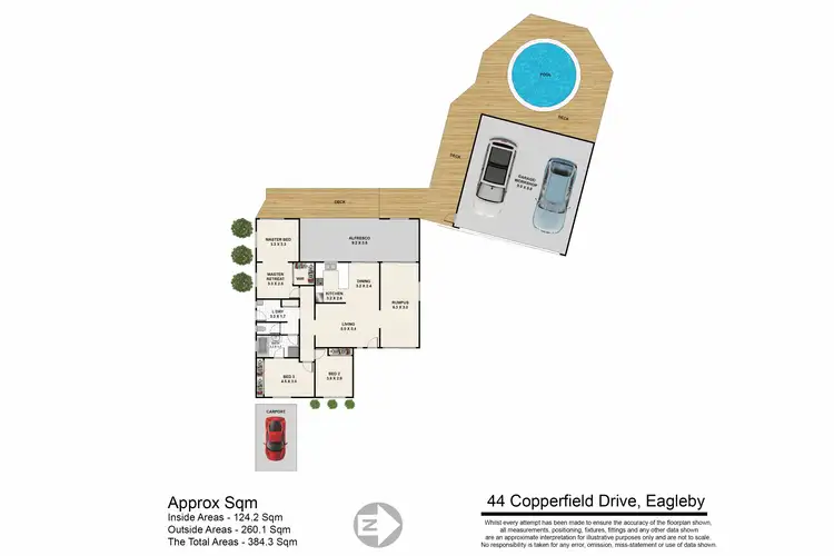 Floorplan of Homely house listing, 44 Copperfield Dr, Eagleby QLD 4207