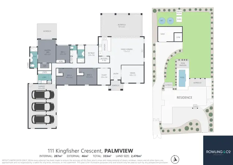 Floorplan of Homely house listing, 111 Kingfisher Cres, Palmview QLD 4553