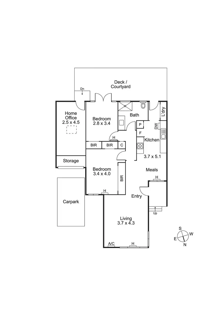 Floorplan of Homely unit listing, Unit 3/30 Foote St, Brighton VIC 3186