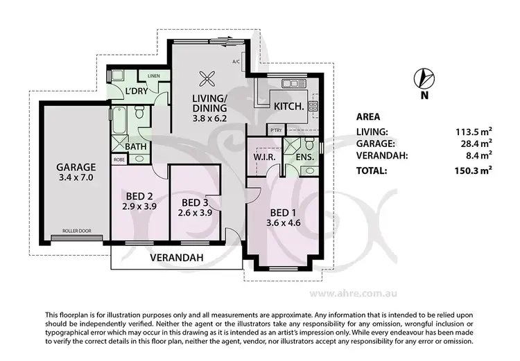 Floorplan of Homely unit listing, Unit 1/22 Pike St, Oakbank SA 5243
