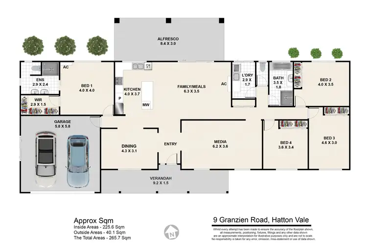 Floorplan of Homely rural property listing, 9 Granzien Rd, Hatton Vale QLD 4341