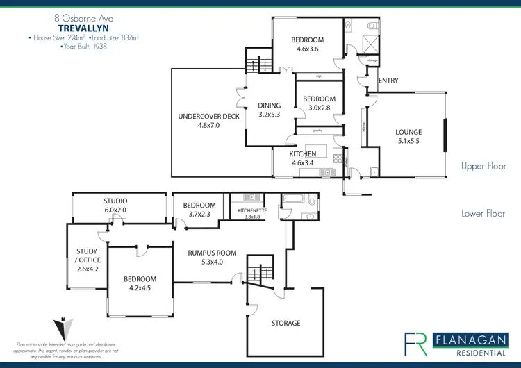 Floorplan of Homely house listing, 8 Osborne Ave, Trevallyn TAS 7250