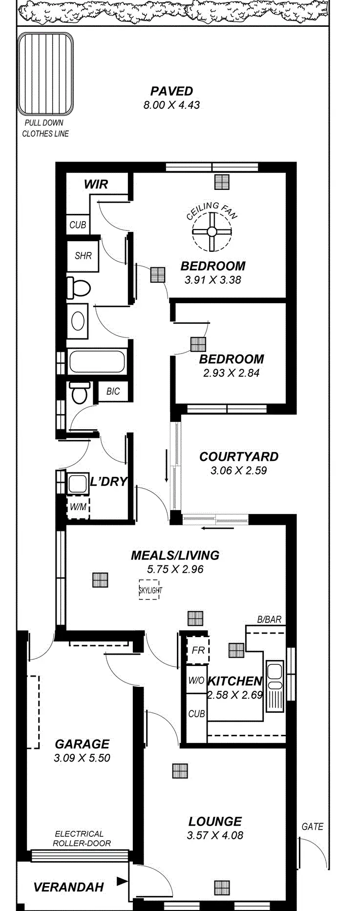 Floorplan of Homely house listing, 1 Hardy Tce, Broadview SA 5083
