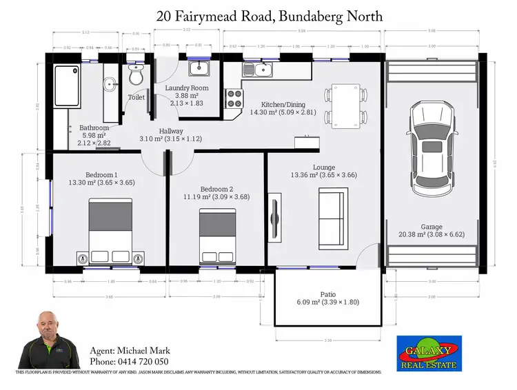 Floorplan of Homely house listing, 20 Fairymead Rd, Bundaberg North QLD 4670