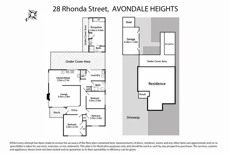 Floorplan of Homely house listing, 28 Rhonda Street, Avondale Heights VIC 3034
