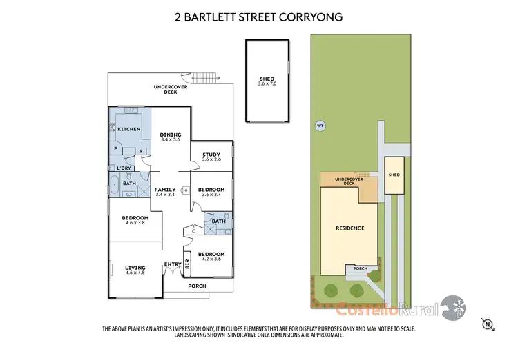 Floorplan of Homely house listing, 2 Bartlett Street, Corryong VIC 3707