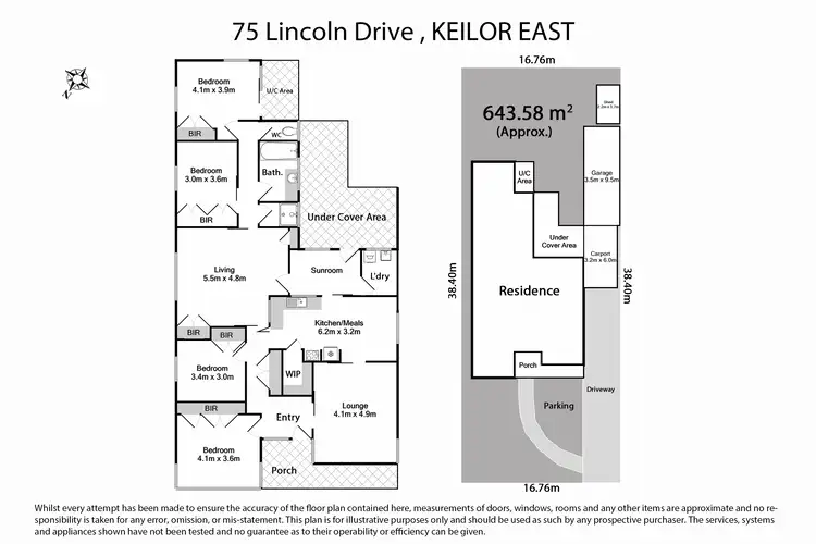 Floorplan of Homely house listing, 75 Lincoln Drive, Keilor East VIC 3033