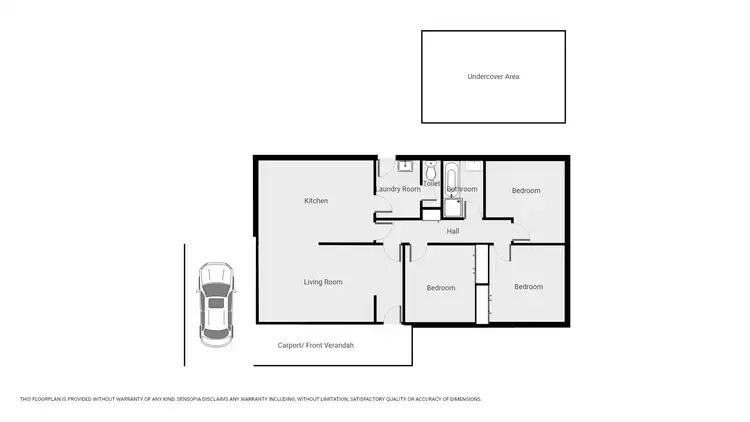 Floorplan of Homely house listing, 89 Cooper St, Stawell VIC 3380