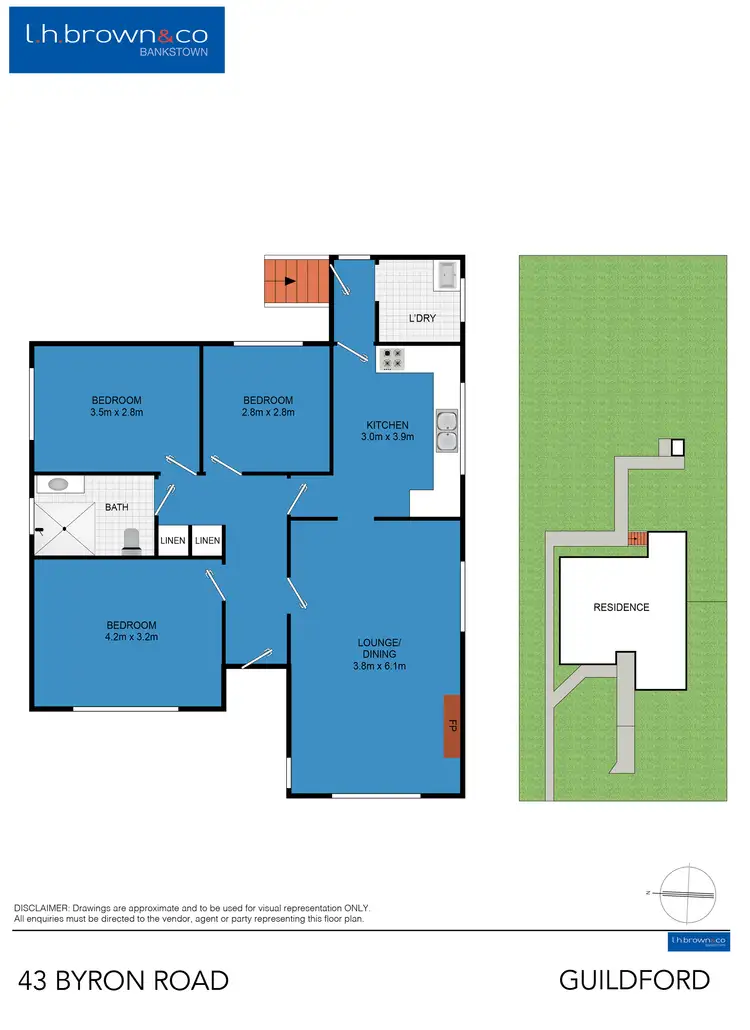Floorplan of Homely house listing, 43 Byron Rd, Guildford NSW 2161