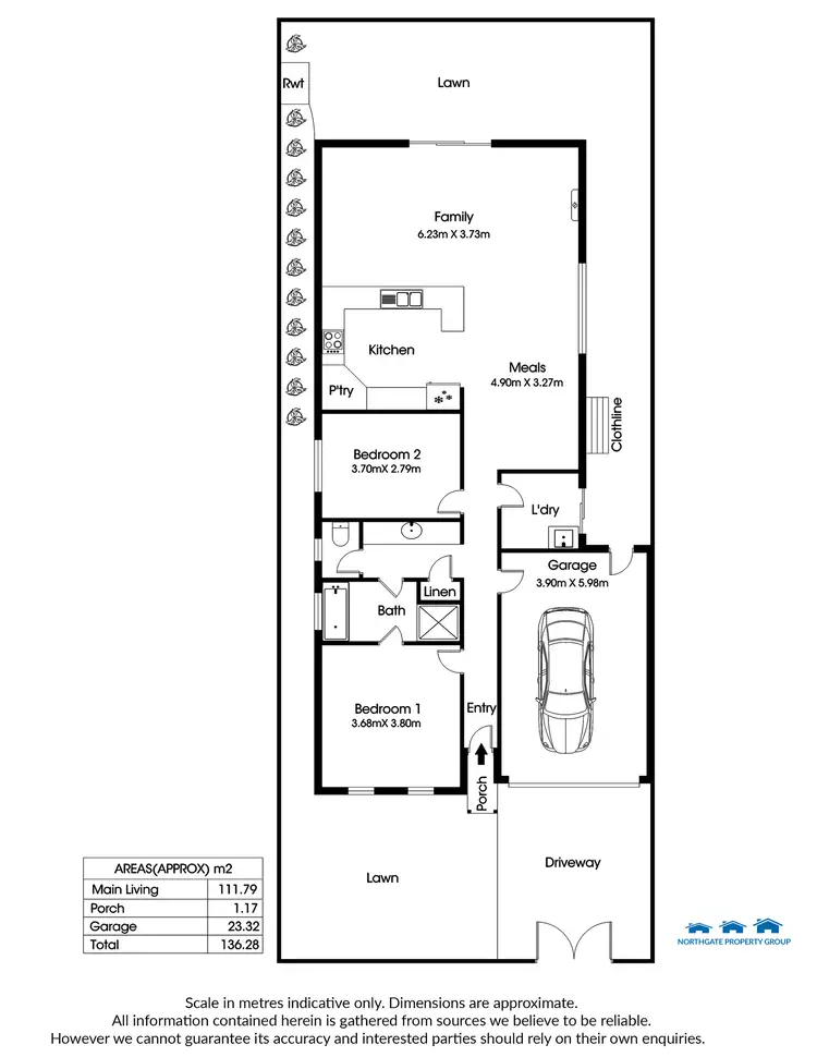 Floorplan of Homely unit listing, Unit 3/40 York Tce, Salisbury SA 5108