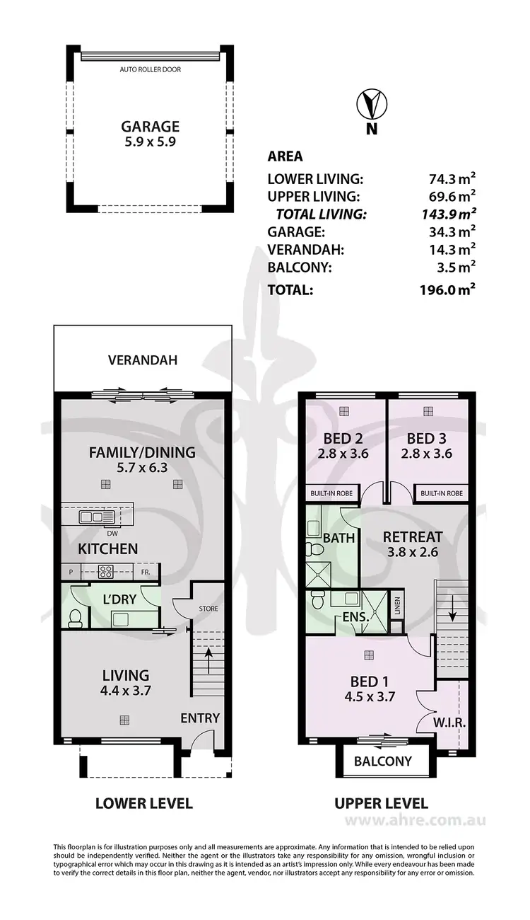 Floorplan of Homely townhouse listing, 18 Grasmere Ave, Mount Barker SA 5251
